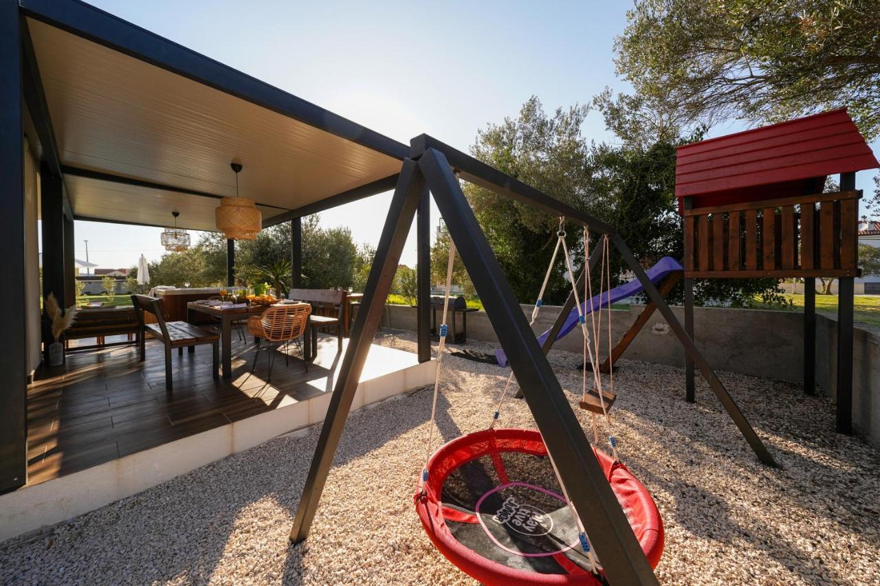 Villa Suncica With Heated Pool, Jacuzzi And Bikes Near Zadar Sukosan Exterior photo