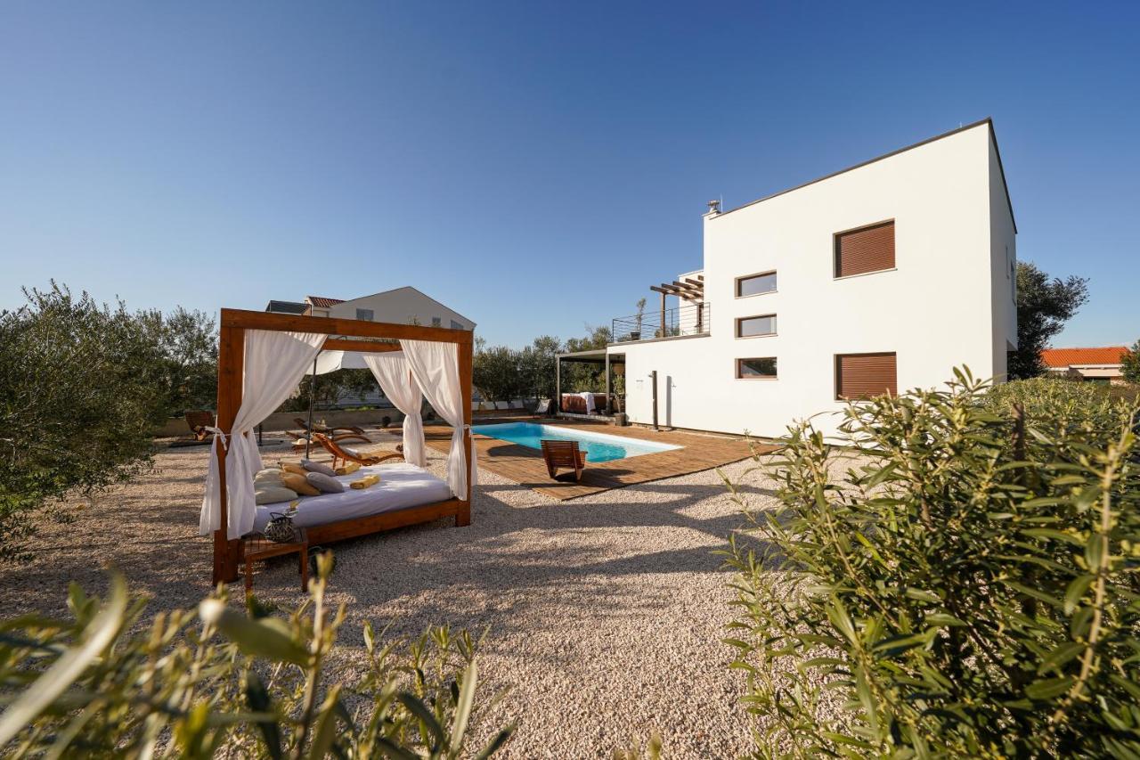 Villa Suncica With Heated Pool, Jacuzzi And Bikes Near Zadar Sukosan Exterior photo